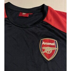 Arsenal FC Premier League Soccer Futbol Jersey Kit SMALL England Uk Blue Red Cup